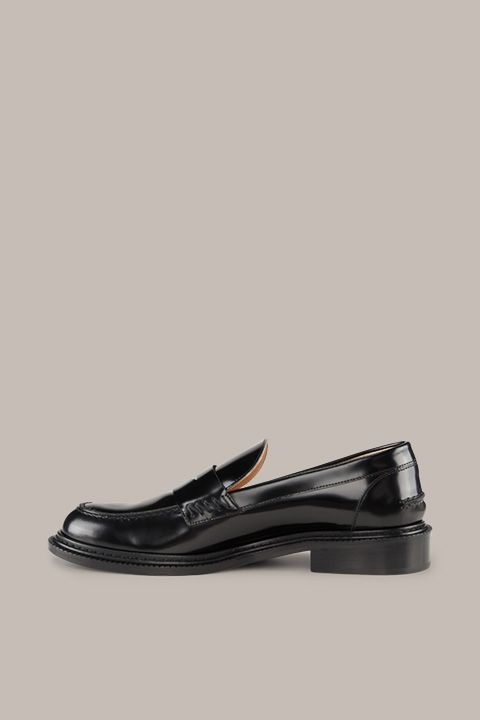 Klassischer Penny-Loafer aus poliertem Leder