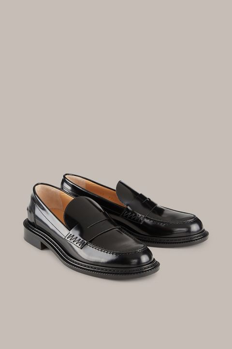 Klassischer Penny-Loafer aus poliertem Leder