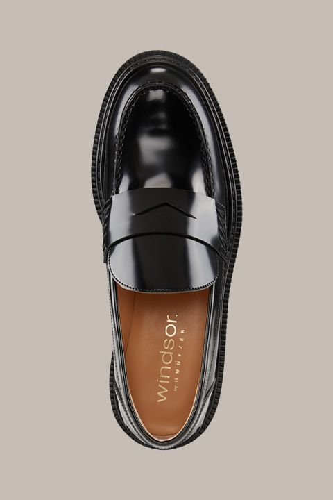 Klassischer Penny-Loafer aus poliertem Leder