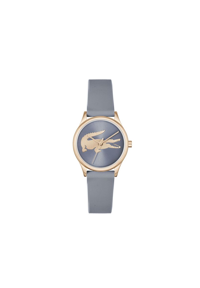 Elegante Analoguhr mit Krokodil-Logo