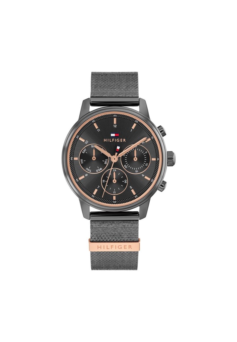 Elegante Multifunktionsuhr mit Mesh-Armband