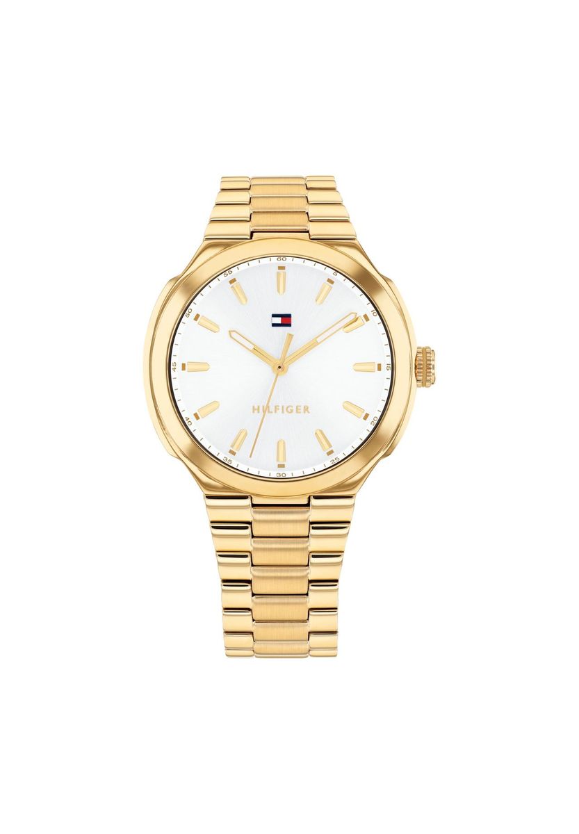 Elegante goldfarbene Armbanduhr