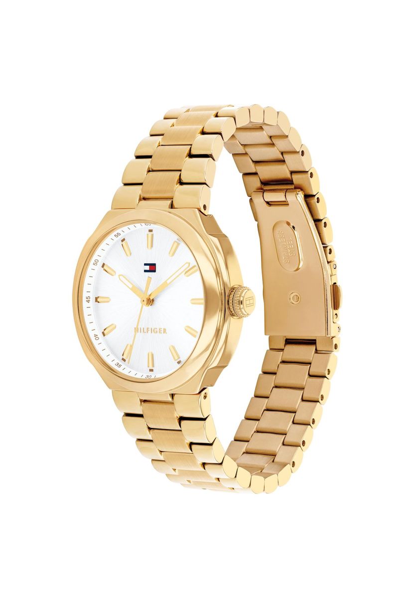 Elegante goldfarbene Armbanduhr