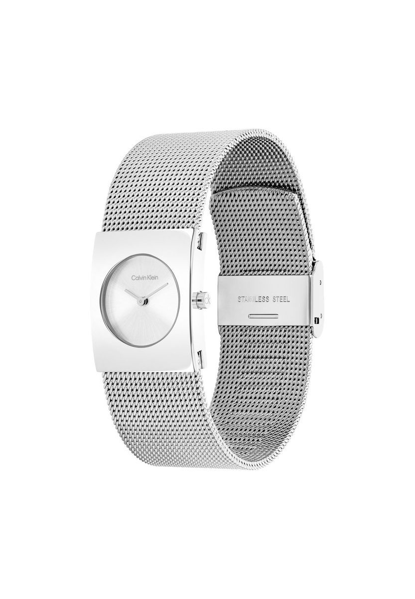 Minimalistische quadratische Mesh-Armbanduhr