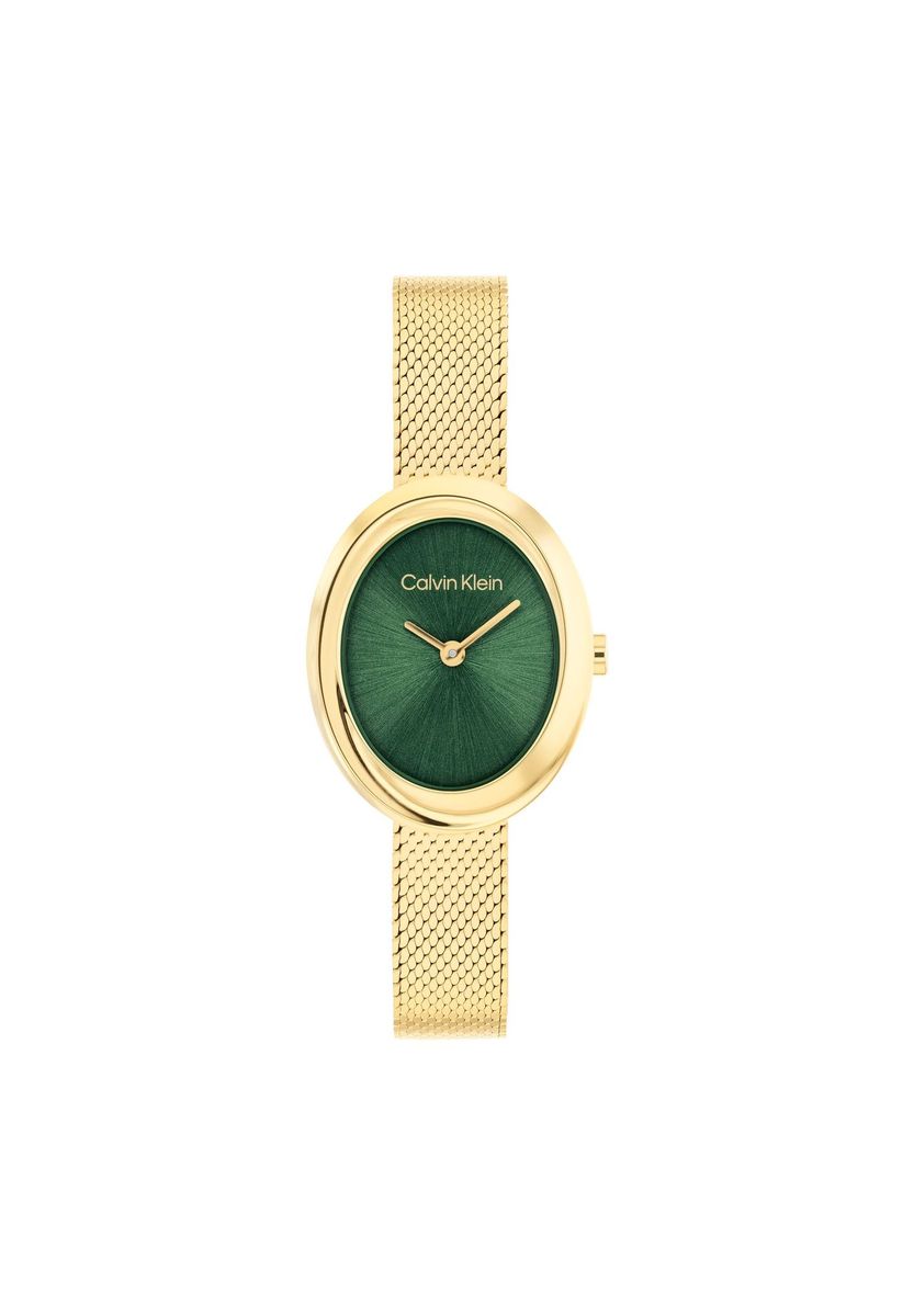 Elegante ovale Mesh-Armbanduhr