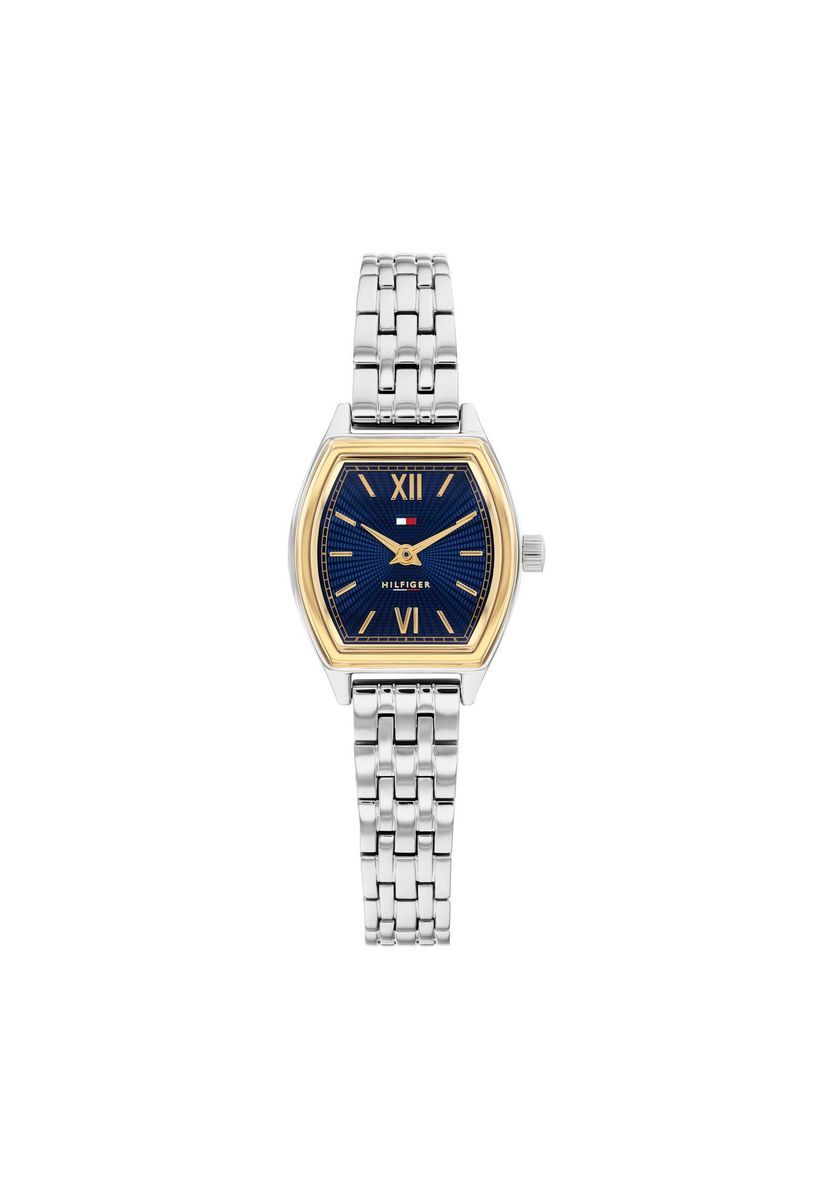 Elegante Bicolor Tonneau-Armbanduhr