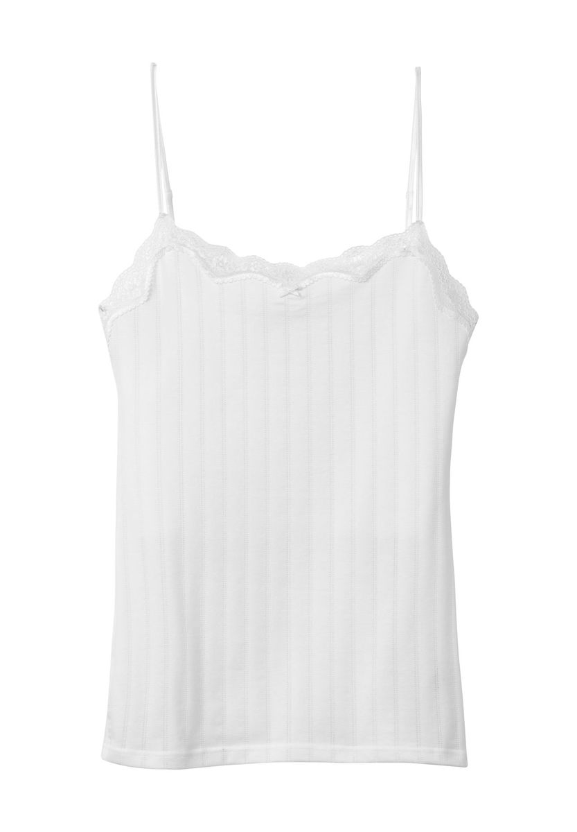 Zartes Camisole-Top mit Spitzenbesatz