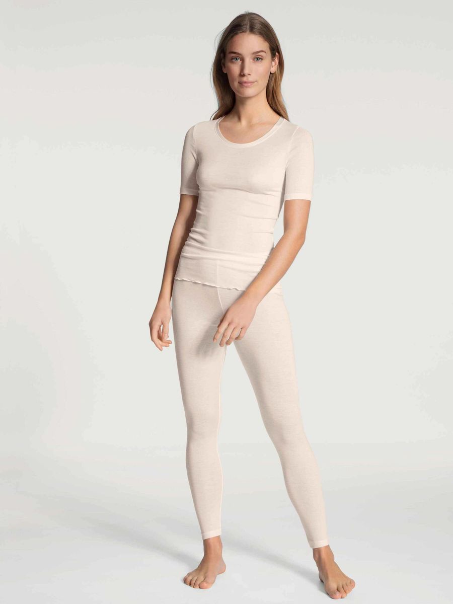 Thermoregulierende Leggings aus Wolle-Seide