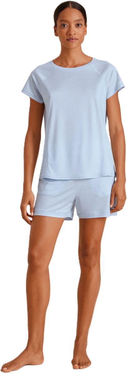 Kühlendes Kurzarm-Schlafshirt aus Lyocell