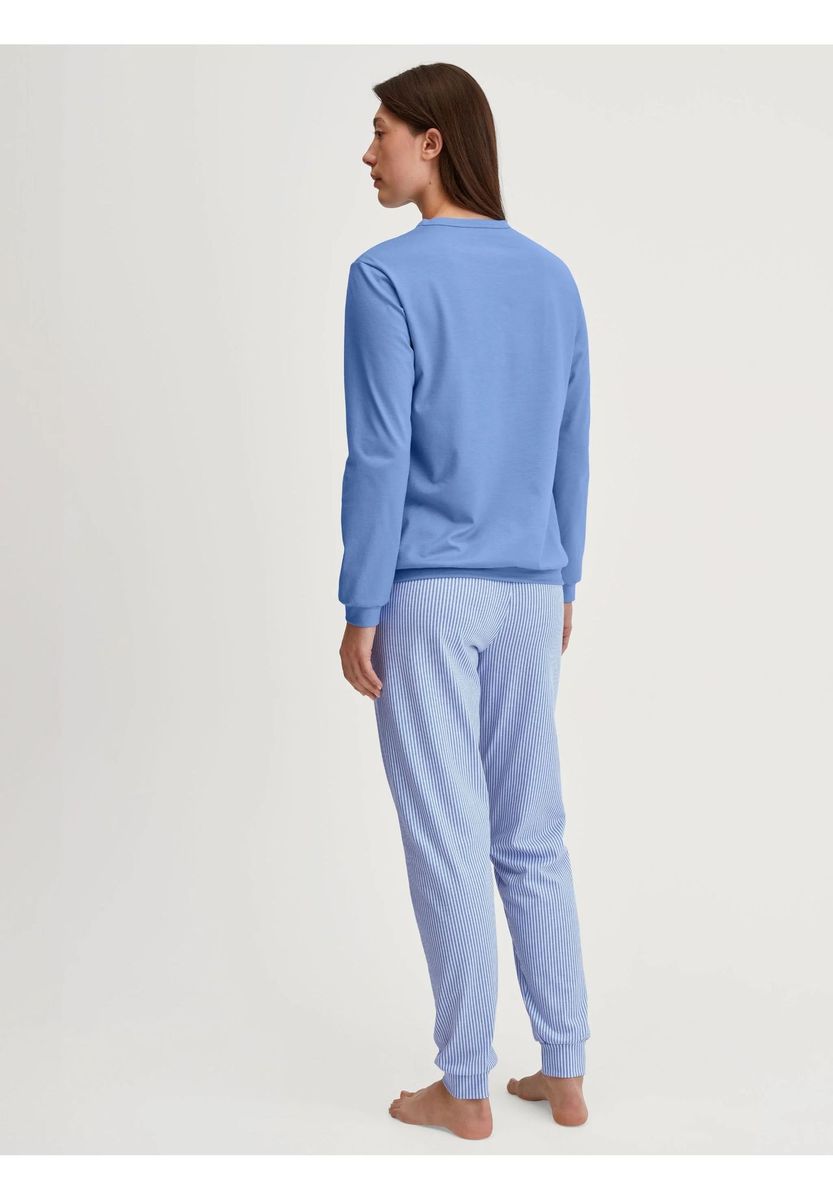 Weiches Baumwoll-Pyjama-Set mit Bündchen