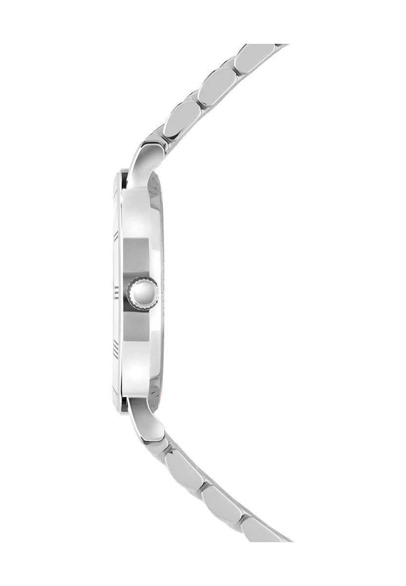 Elegante Silberuhr mit römischen Ziffern