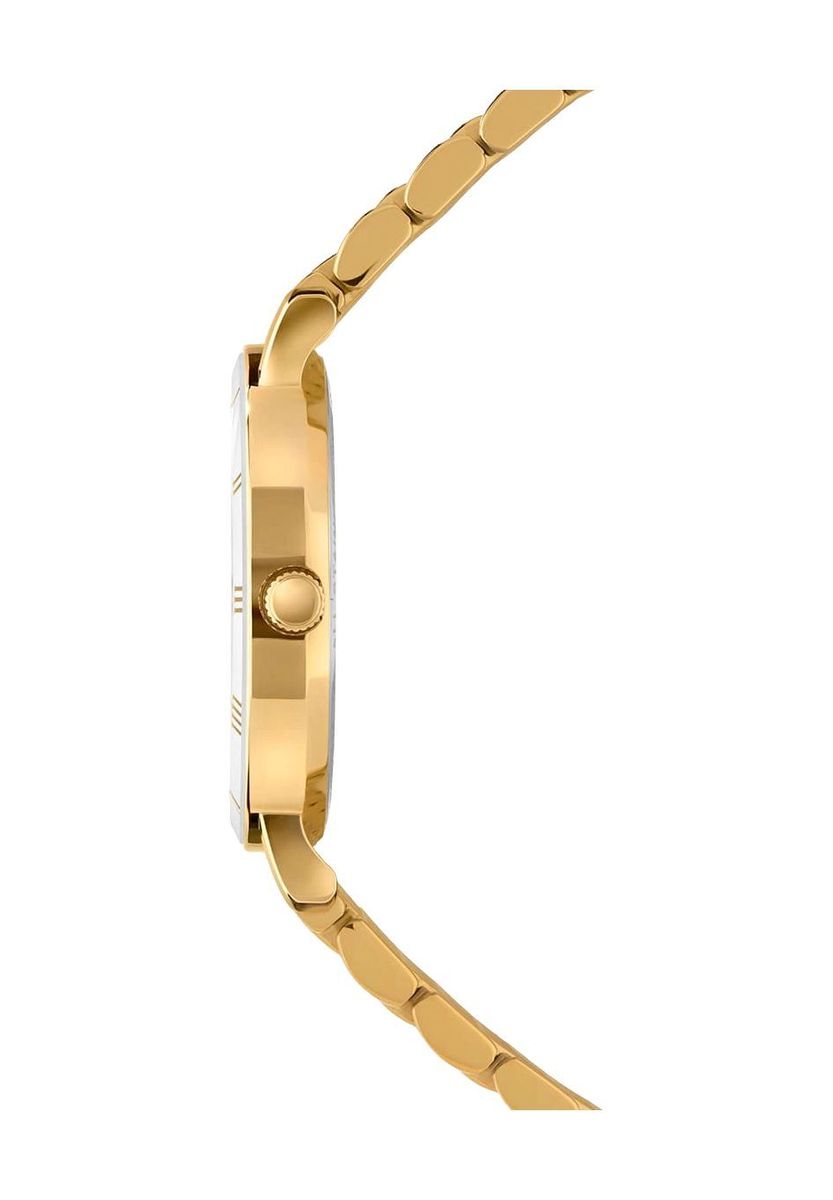Elegante goldene Uhr mit römischen Ziffern
