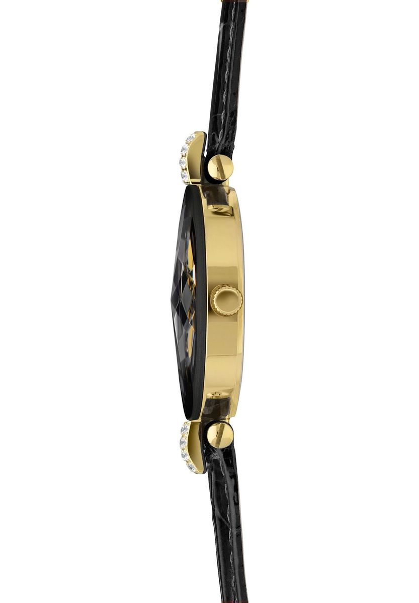 Elegante Schmuckuhr mit Facettenschliff