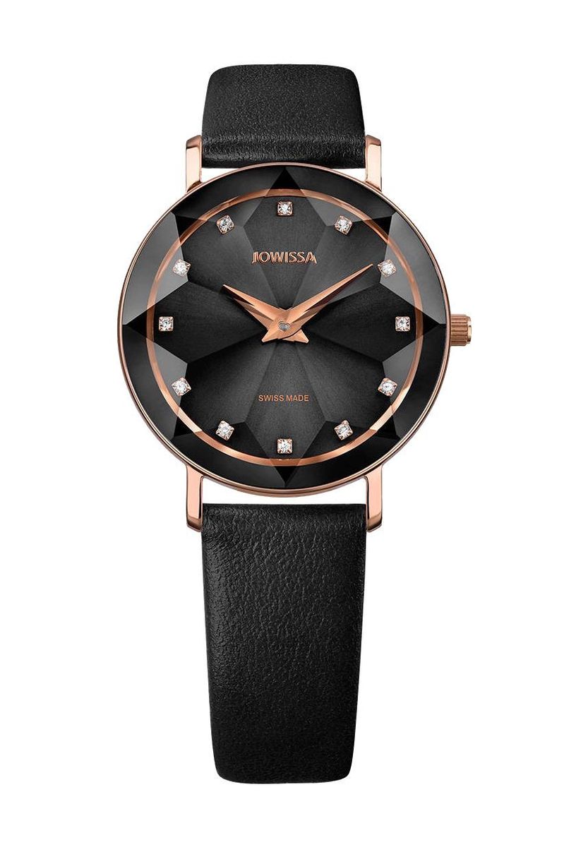 Elegante Uhr mit facettiertem Glas