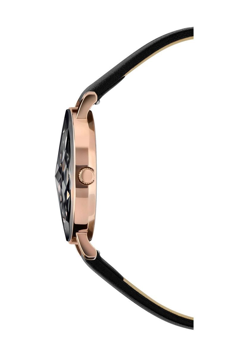 Elegante Uhr mit facettiertem Glas