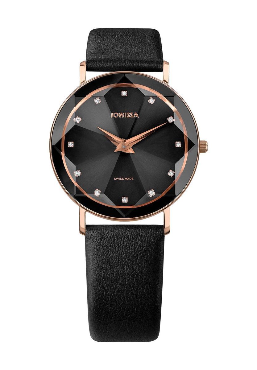 Armbanduhr mit facettiertem Zifferblatt