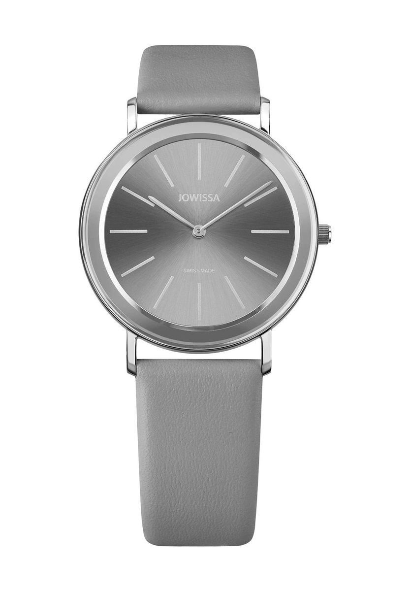 Minimalistische Lederuhr mit Sonnenschliff
