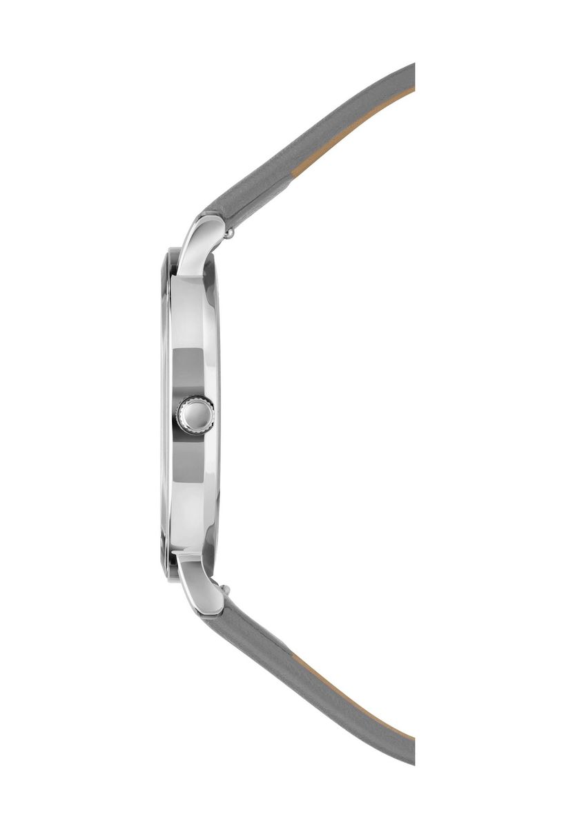 Minimalistische Lederuhr mit Sonnenschliff