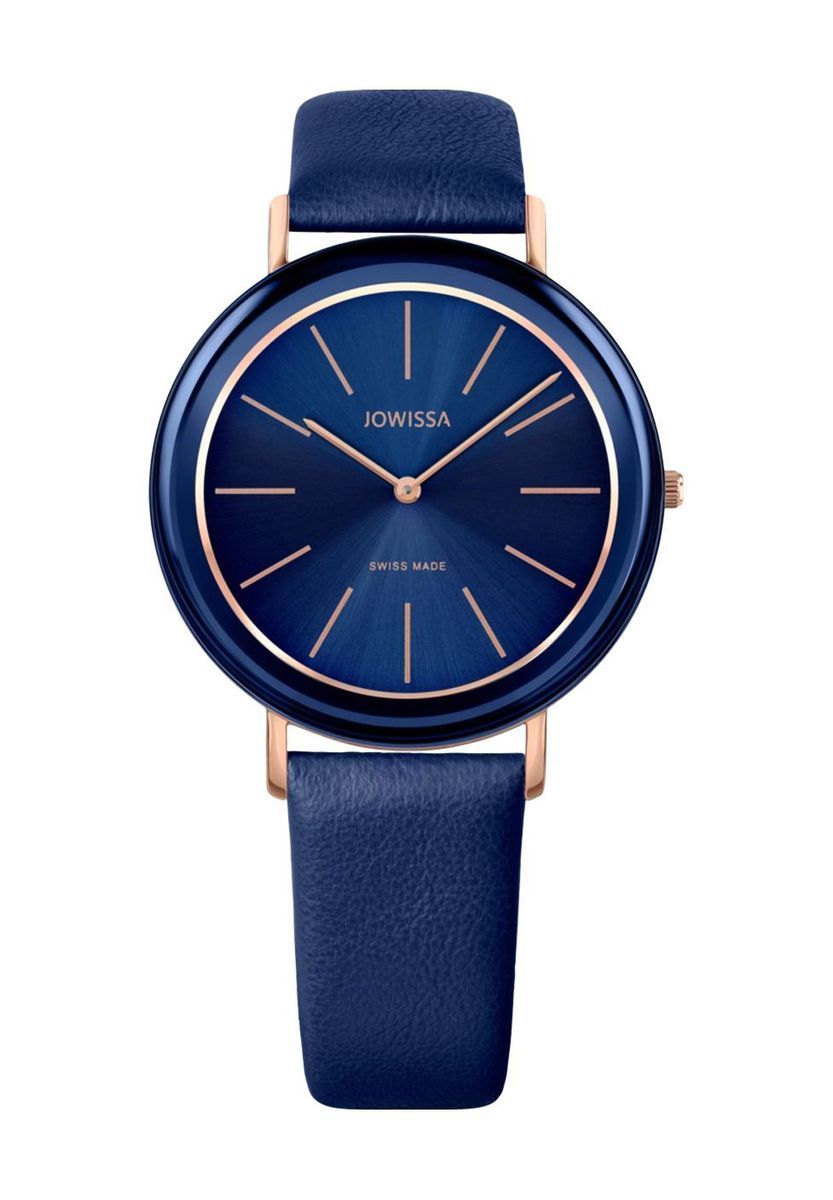 Elegante minimalistische Uhr mit Lederarmband