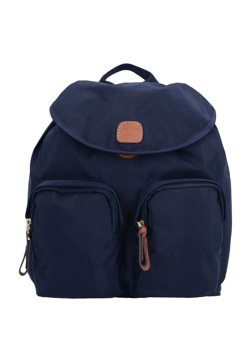 Leichtgewichtiger Nylon-Rucksack mit Lederbesatz