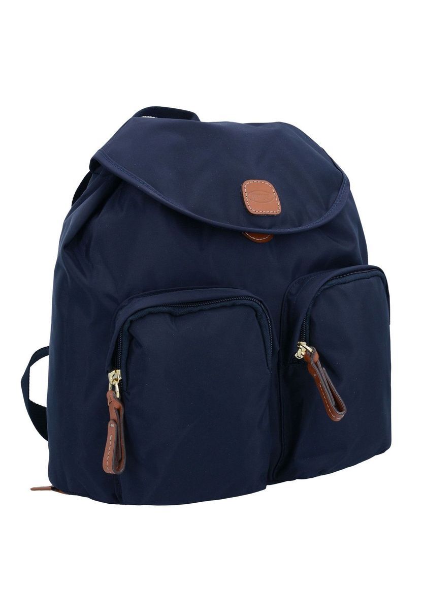 Leichtgewichtiger Nylon-Rucksack mit Lederbesatz