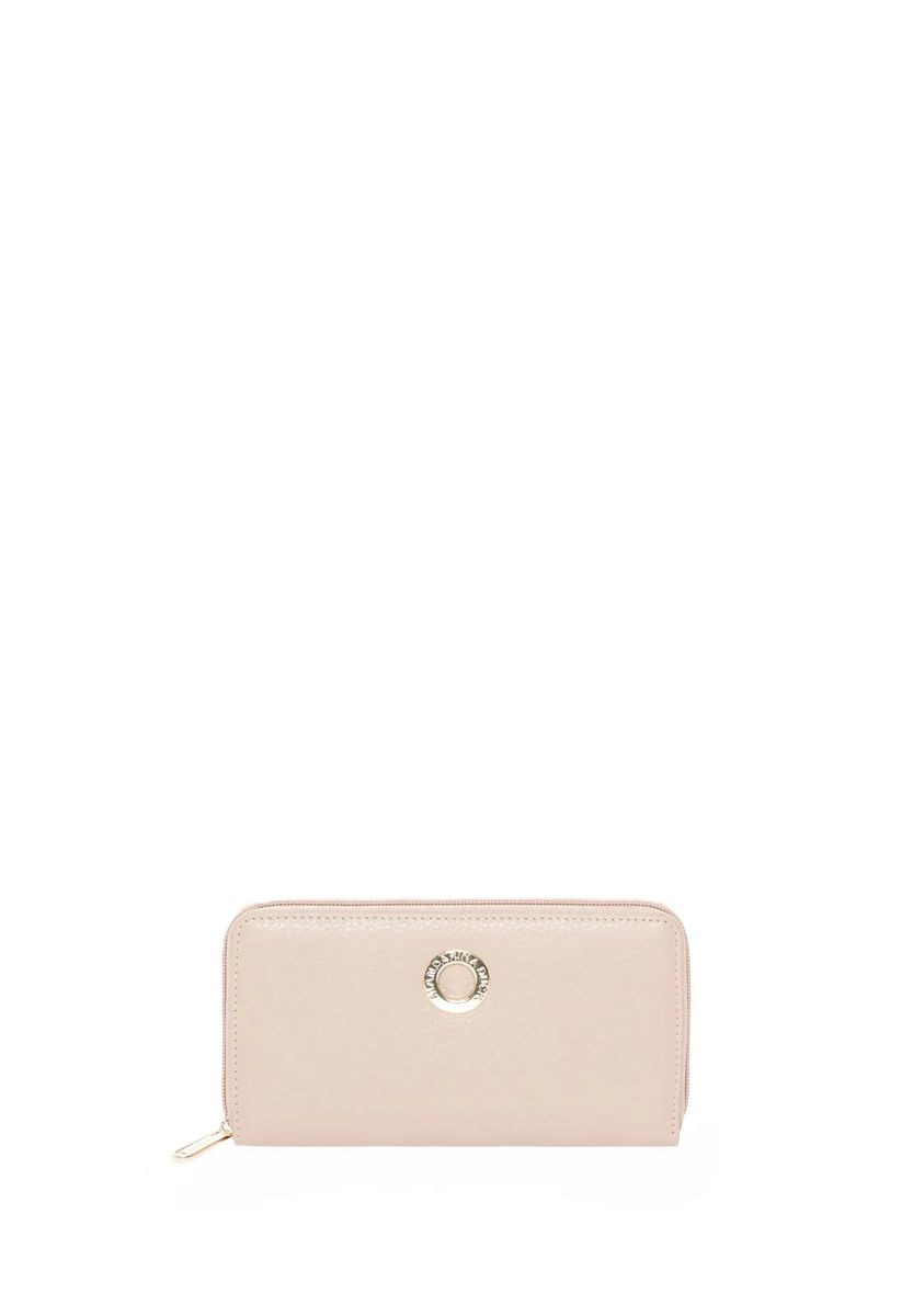 Elegantes Portemonnaie aus genarbtem Leder