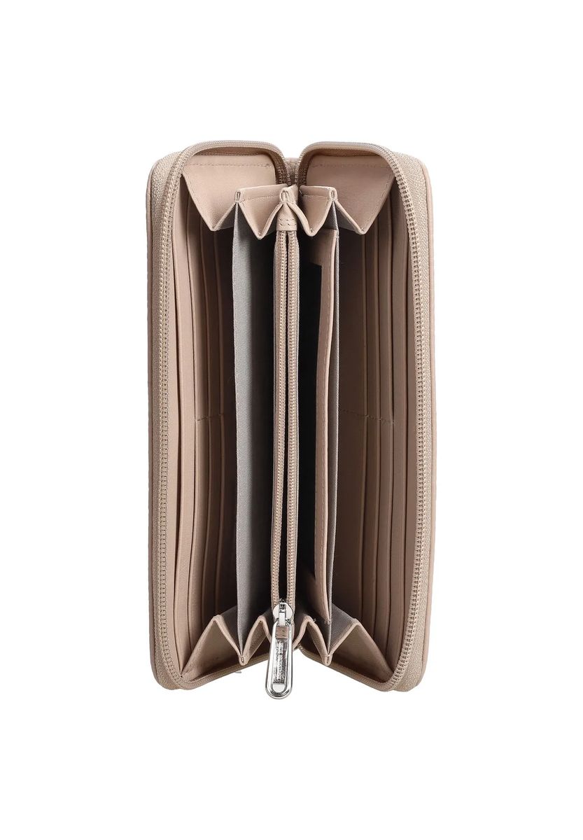 Elegantes Portemonnaie aus genarbtem Leder