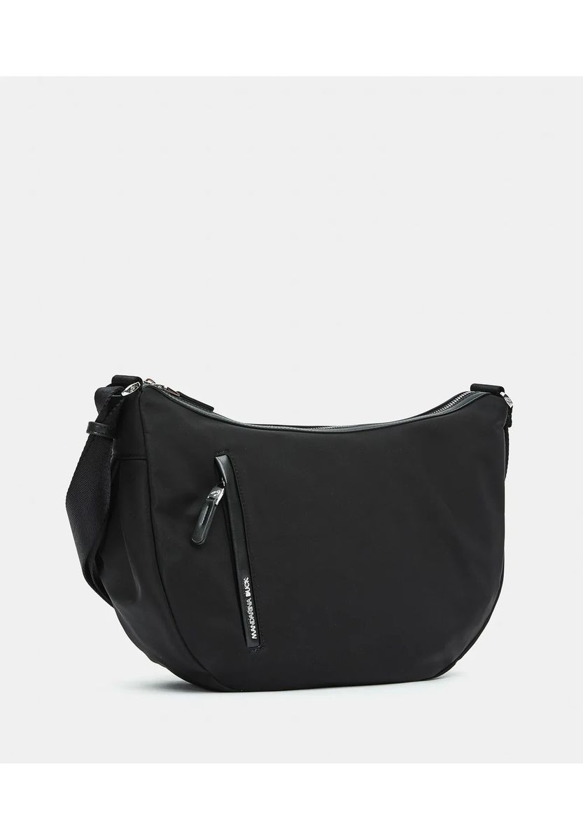 Minimalistische Nylon-Hobo-Umhängetasche