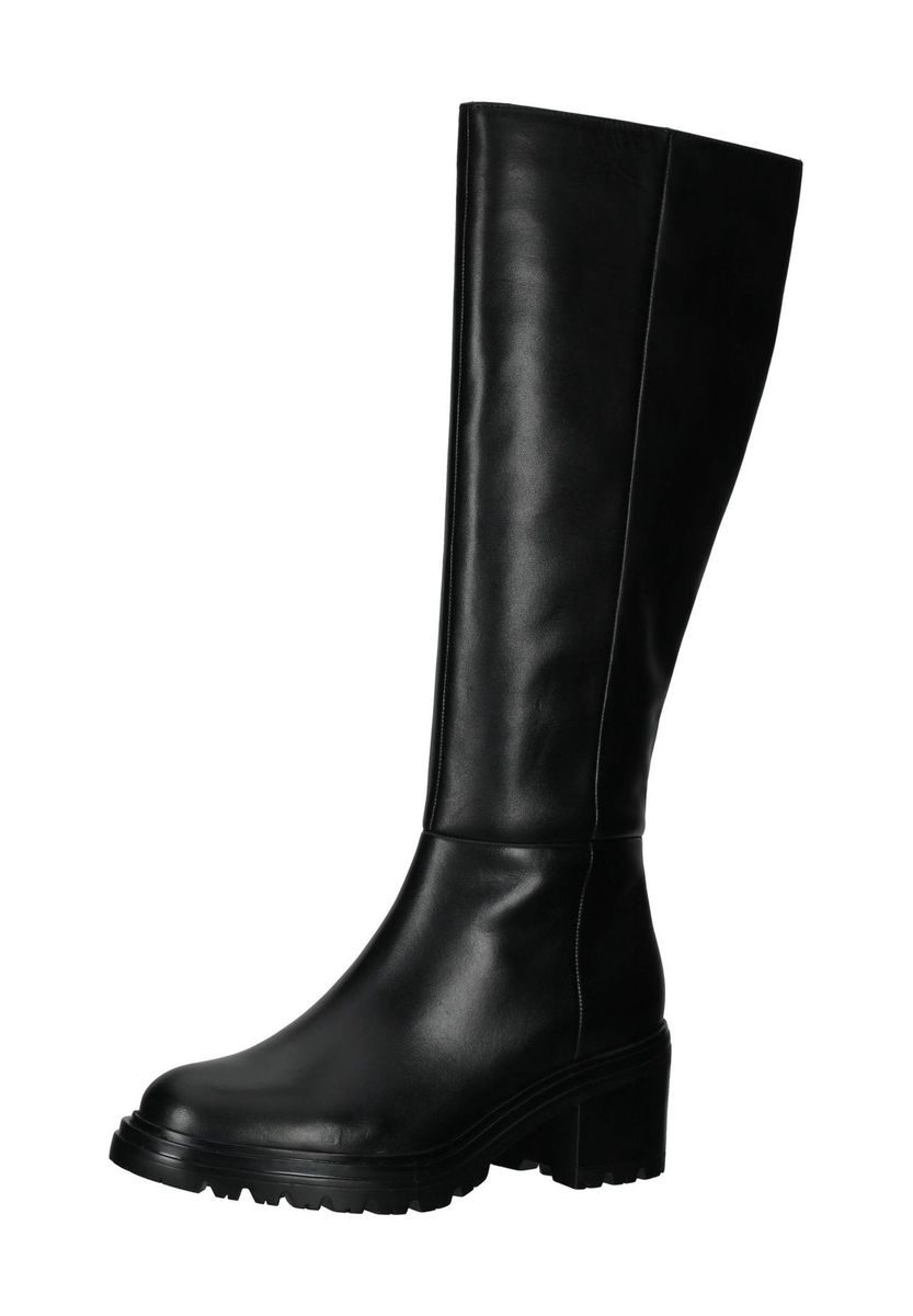 Minimalistische kniehohe Lederstiefel