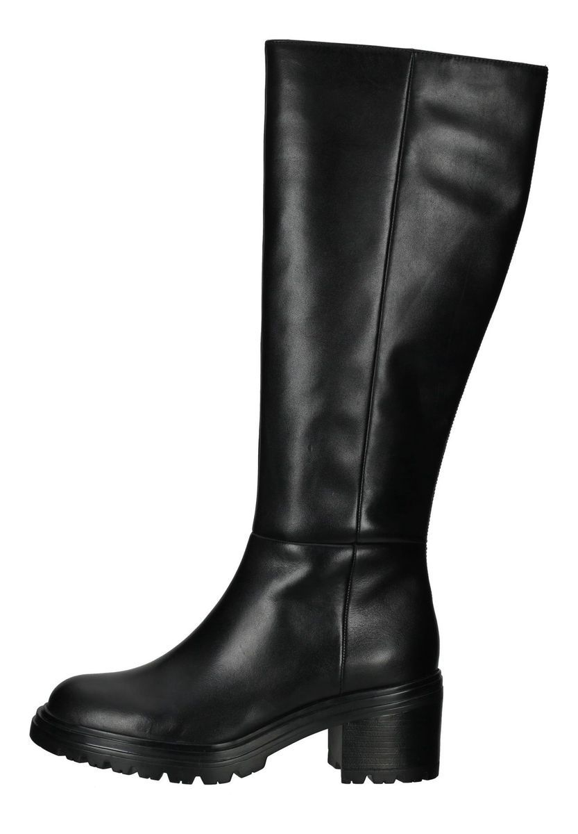 Minimalistische kniehohe Lederstiefel