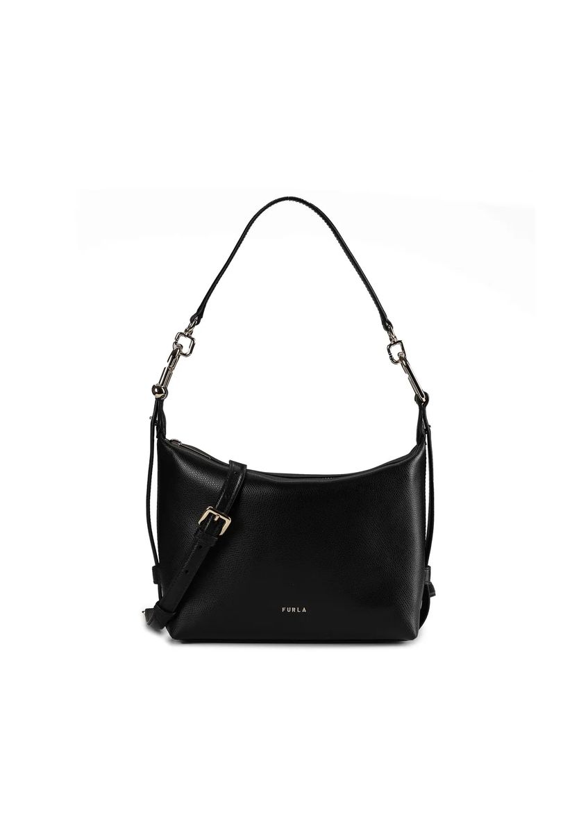 Hobo-Schultertasche aus strukturiertem Leder