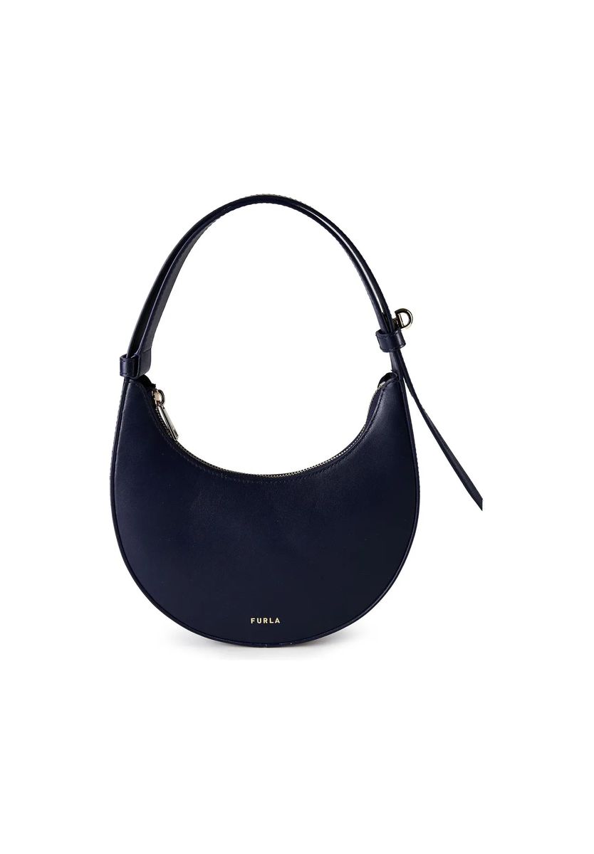 Elegante Halbmond-Schultertasche aus Leder
