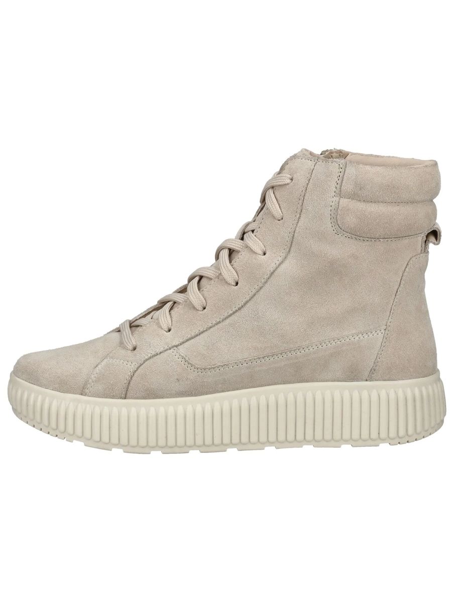 High-Top-Plateausneaker aus Veloursleder
