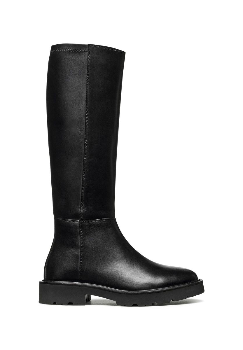 Minimalistische Kniehohe Lederstiefel