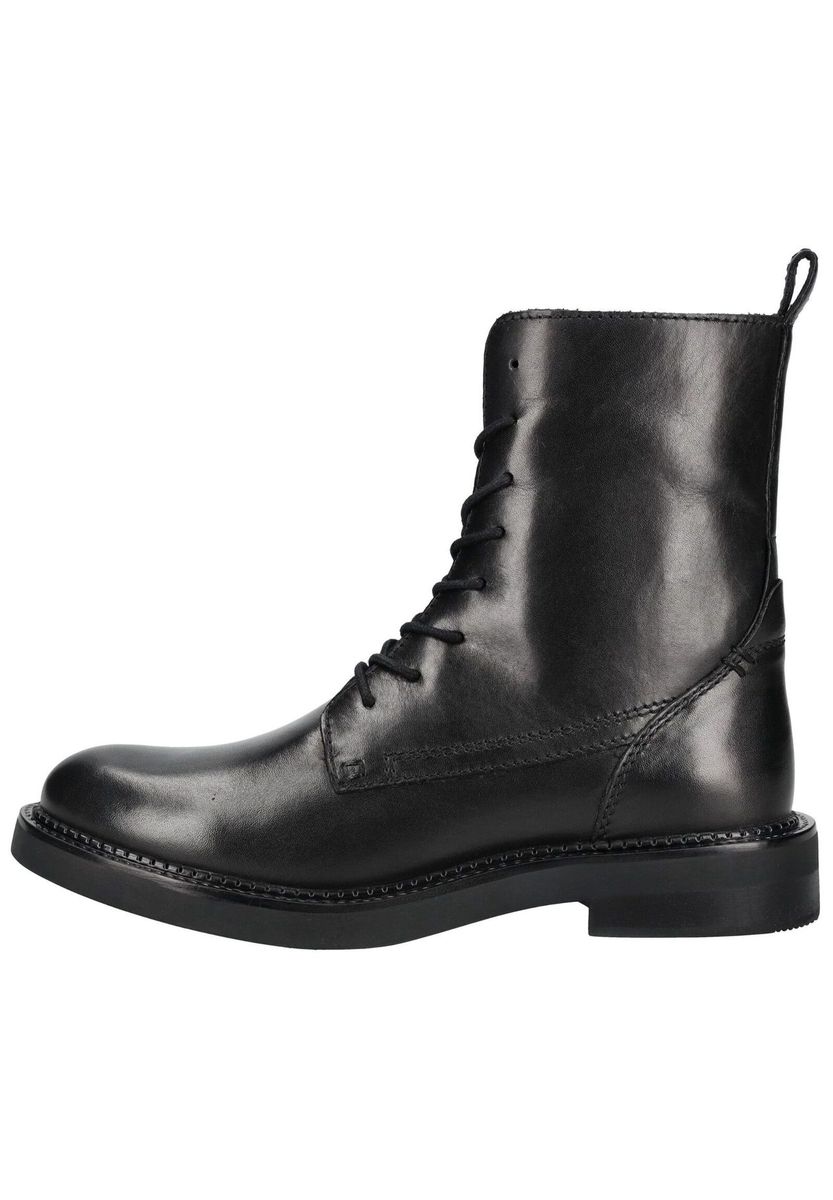 Minimalistische Leder-Schnürstiefeletten