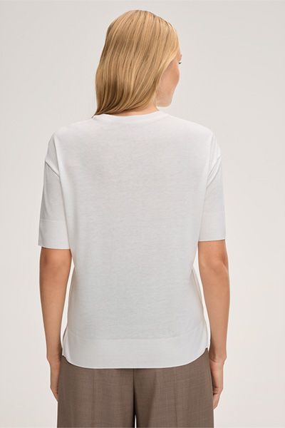 Minimalistisches T-Shirt aus Lyocell-Baumwolle
