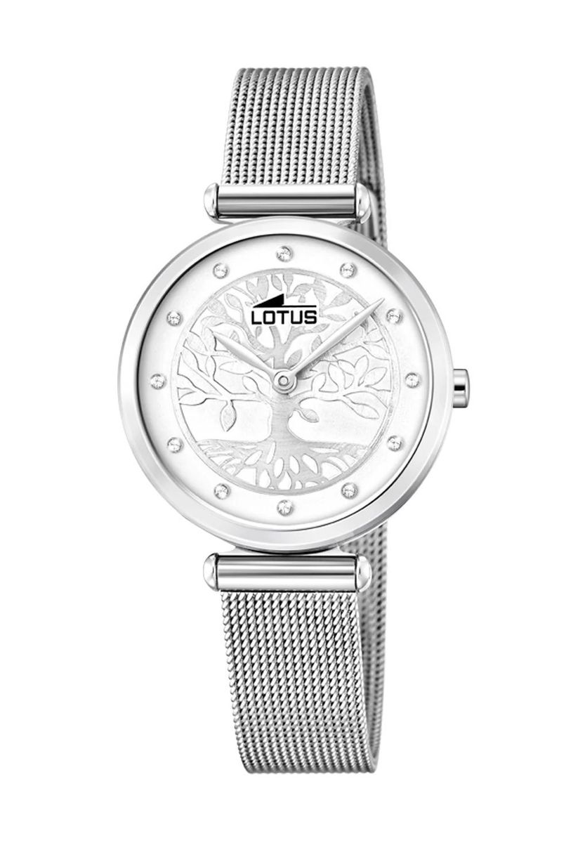 Elegante Mesh-Uhr mit Baummotiv