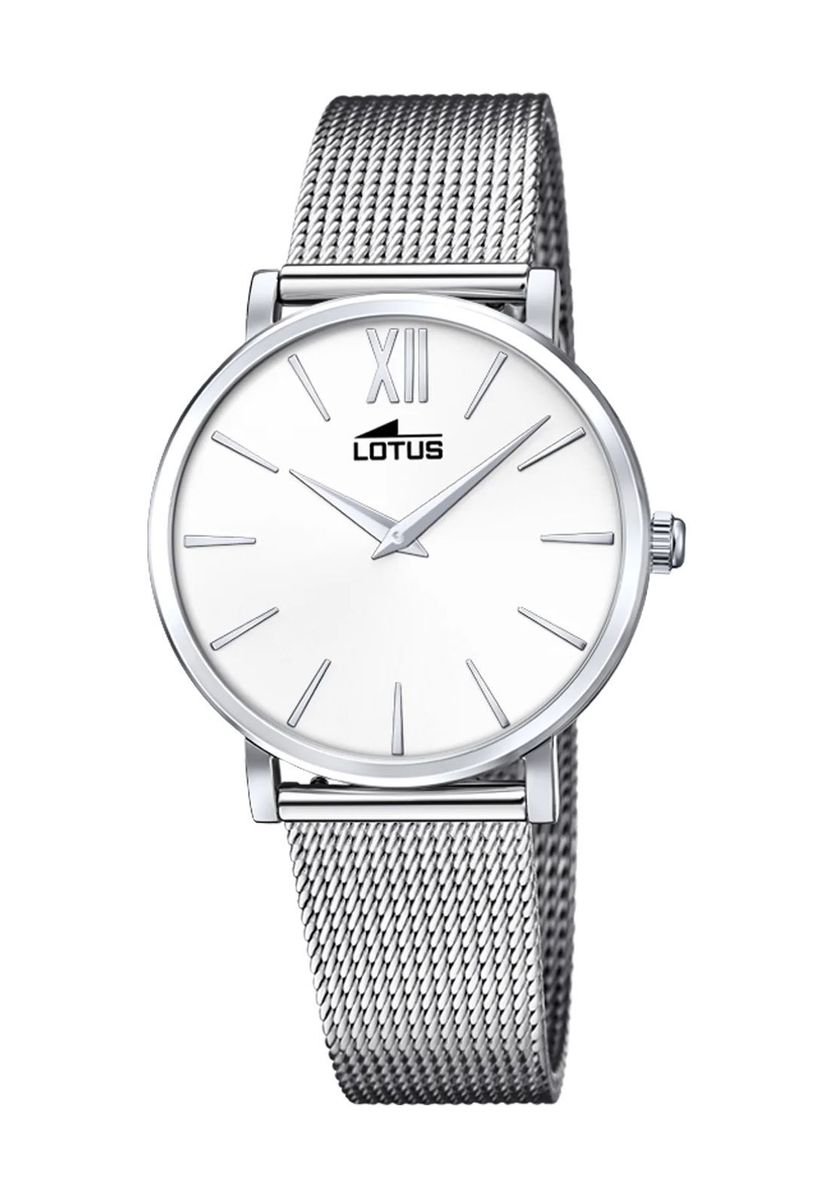 Minimalistische Mesh-Armbanduhr aus Edelstahl