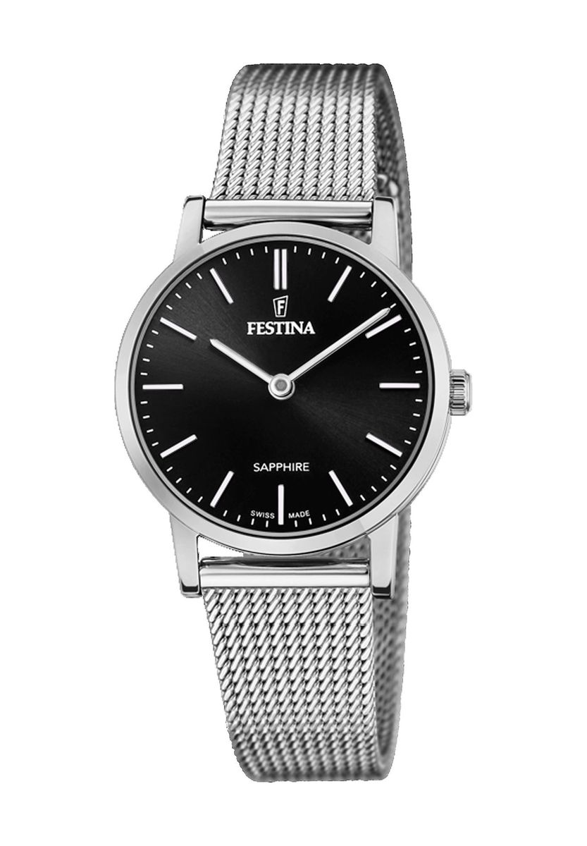 Minimalistische Swiss-Made Milanaise-Uhr
