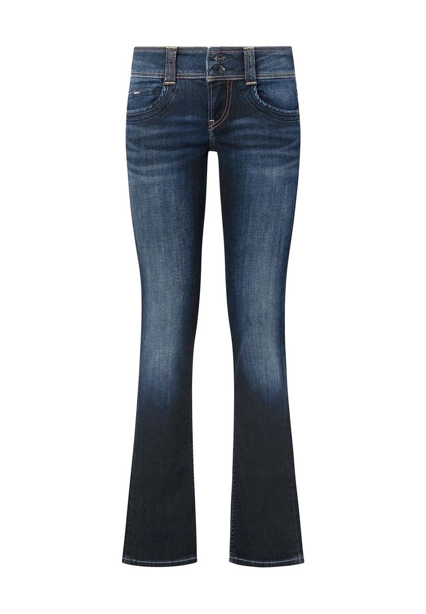 Low-Rise Bootcut-Jeans in 7/8-Länge