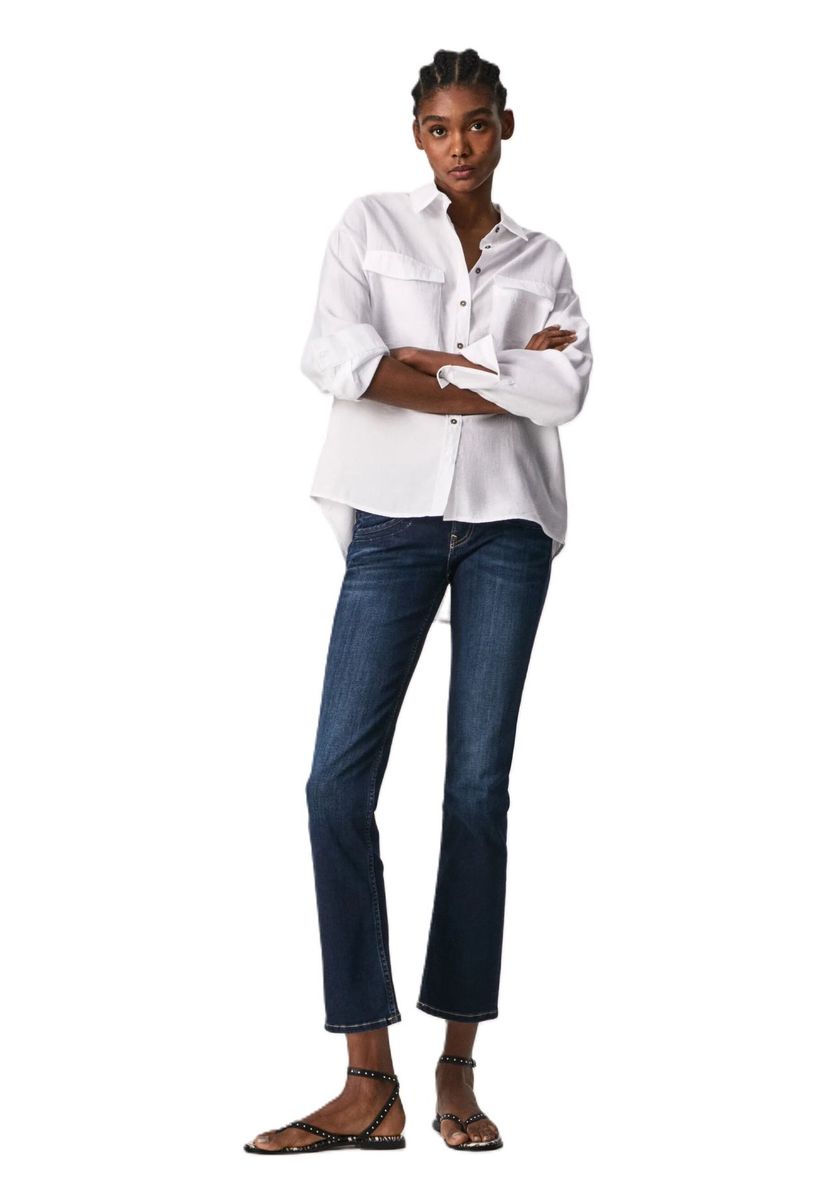 Gekürzte Bootcut-Stretch-Jeans