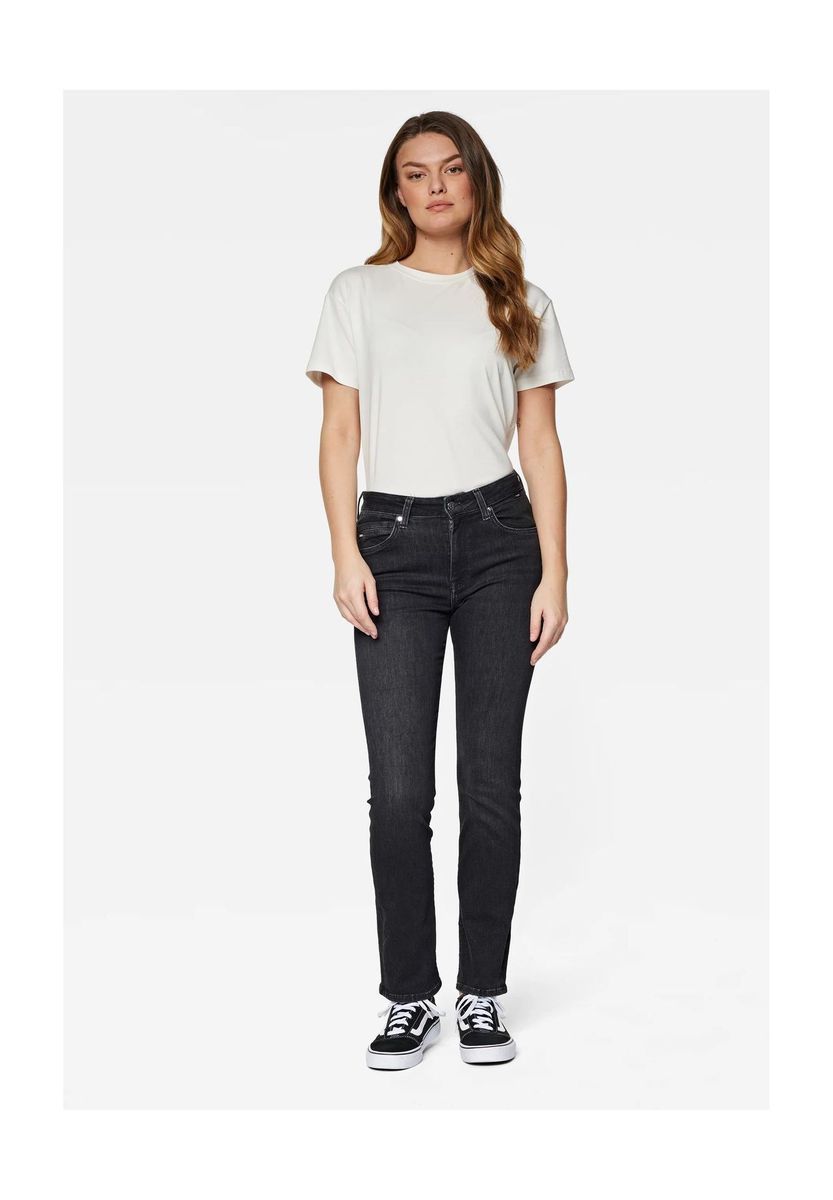 Klassische Straight-Leg-Jeans mit mittlerer Leibhöhe