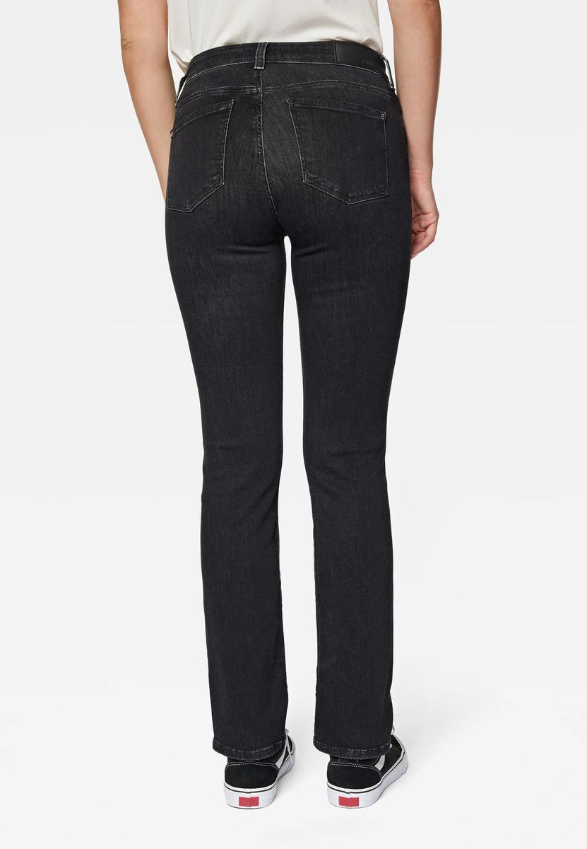 Klassische Straight-Leg-Jeans mit mittlerer Leibhöhe