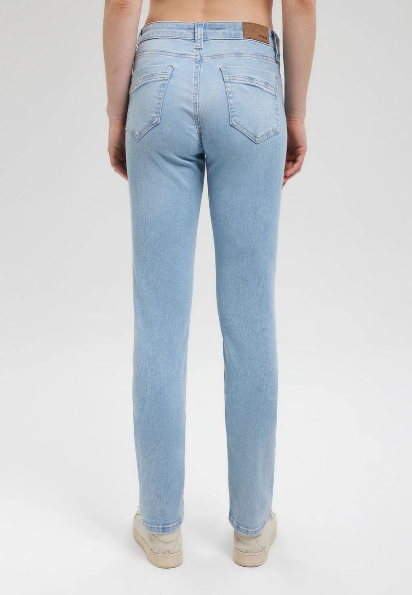 Klassische Straight-Leg-Jeans mit mittlerer Leibhöhe