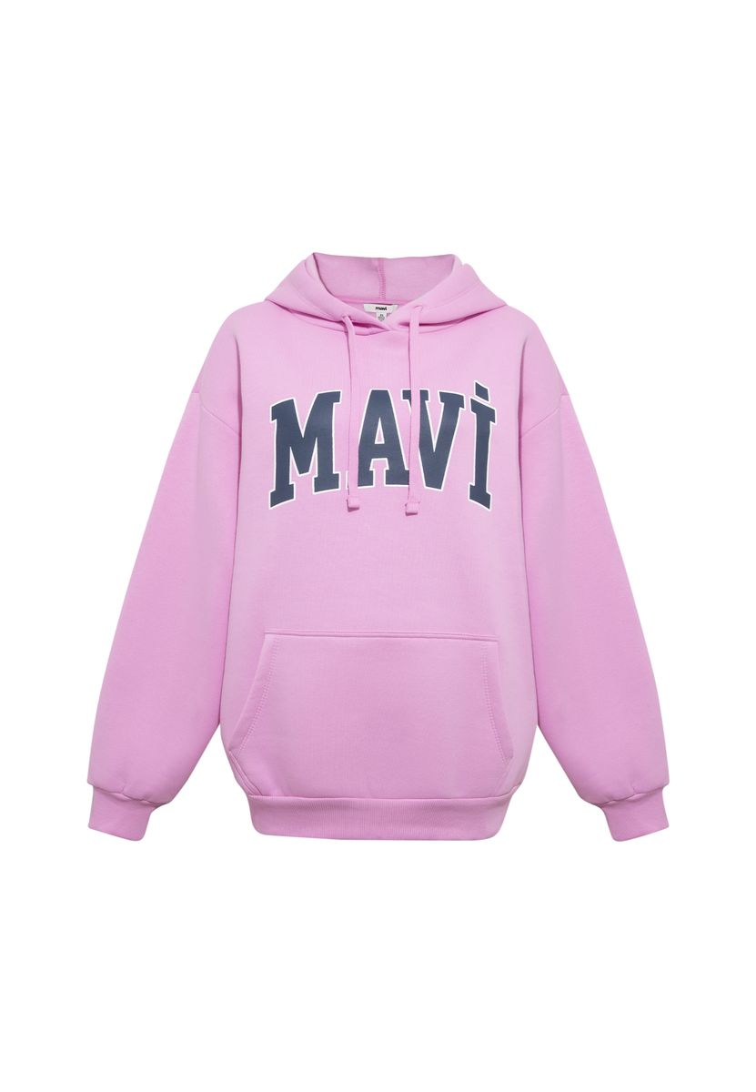 Oversize-Hoodie mit Varsity-Grafik
