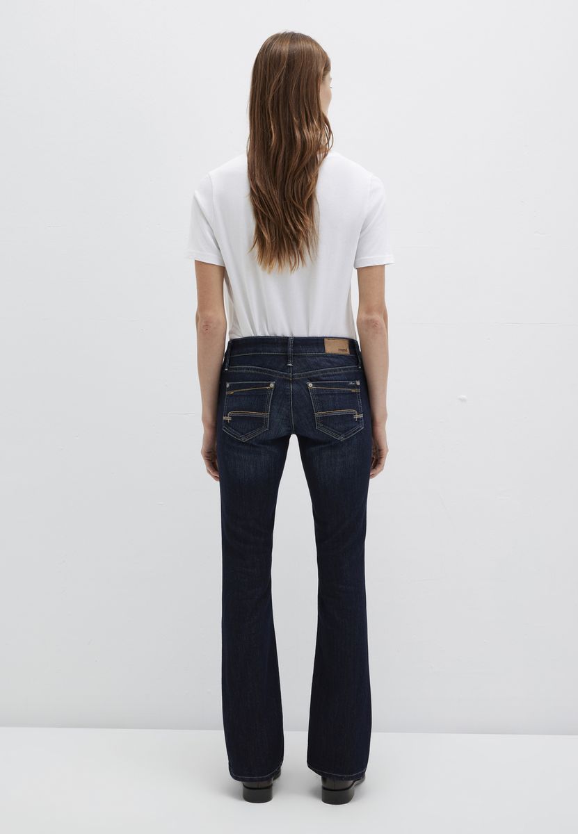 Klassische Mid-Rise Bootcut Jeans