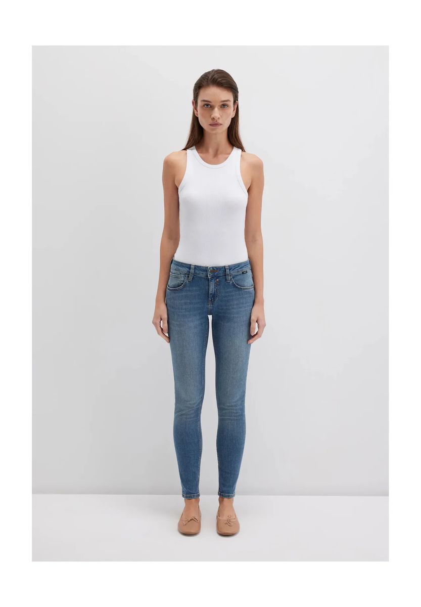 Klassische Mid-Rise Bootcut Jeans