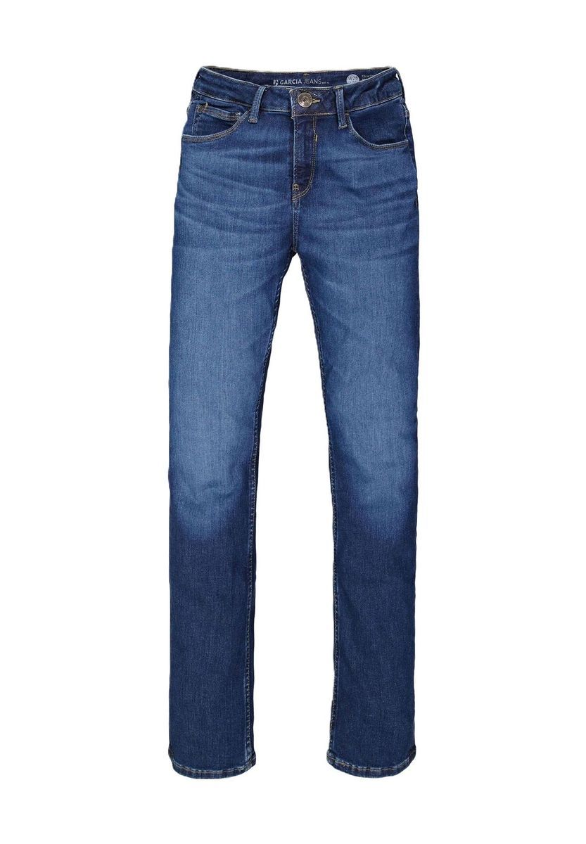Straight Leg Denim mit Used-Waschung