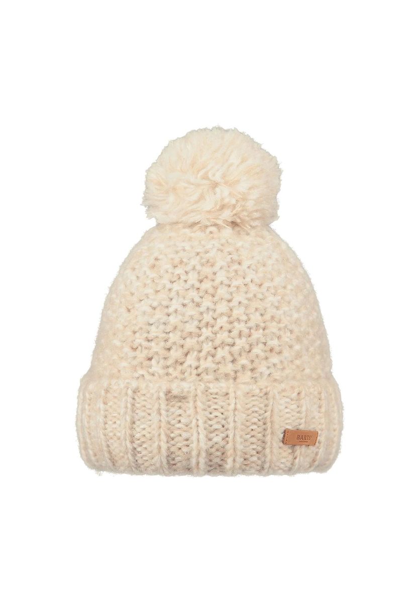Grobstrickmütze mit Bommel