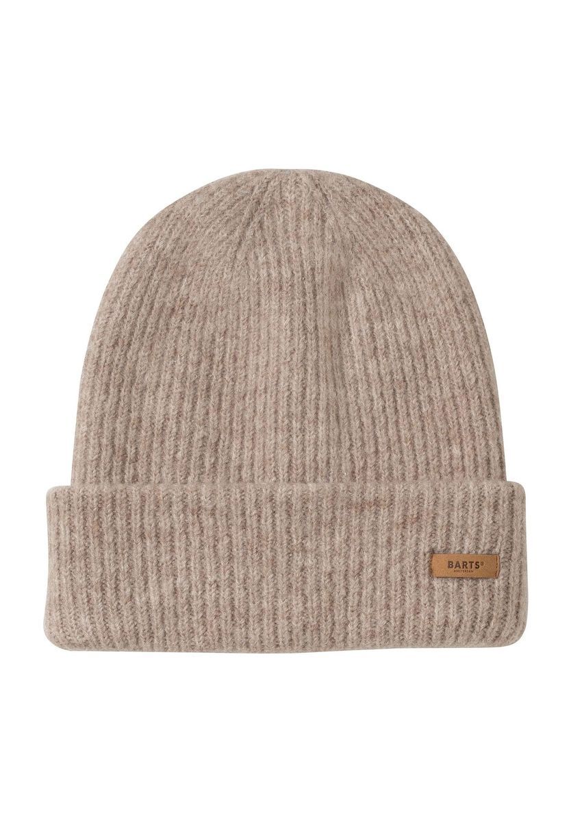 Klassische Beanie mit Rippstrick-Umschlag